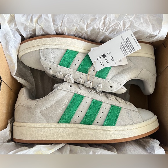 adidas Other - Adidas Campus Gray with Green Stripes